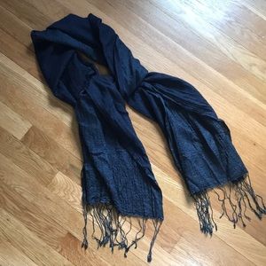Hugo Boss Navy Blue Scarf